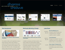 Tablet Screenshot of dharmacreative.com